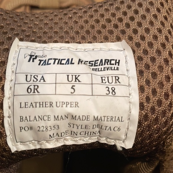 Tactical Research Mid Cut Boot NWT Belleville - Picture 12 of 12